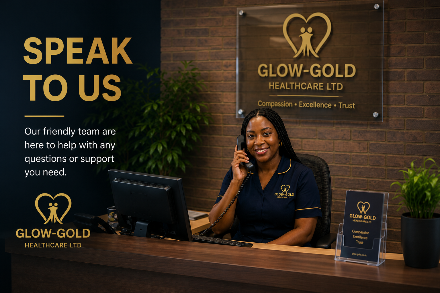 glow-gold healthcare - speak to us